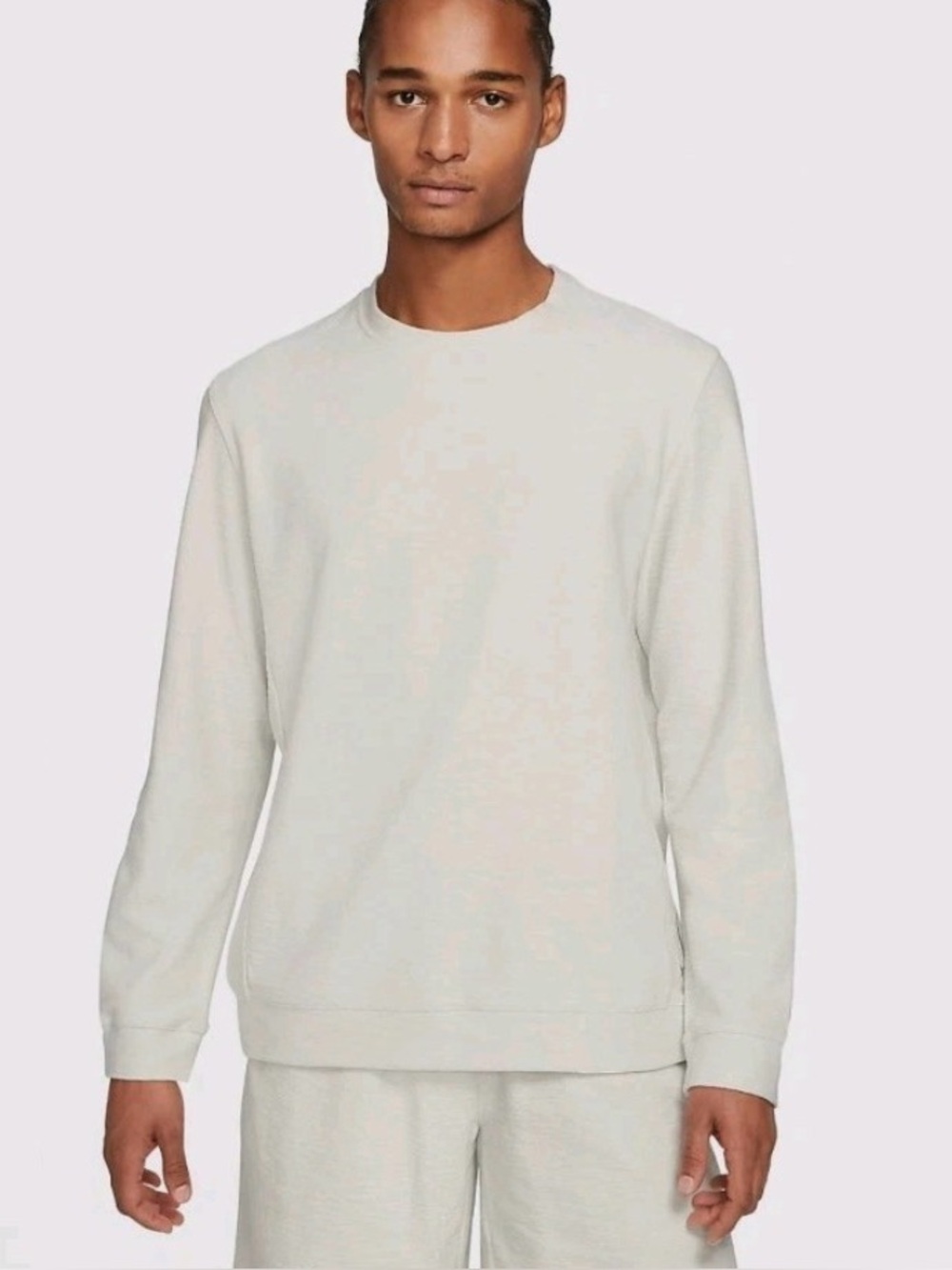 Nike Men’s Yoga Crew Neck Off White Pullover Sweatshirt -size M (BNWT)
